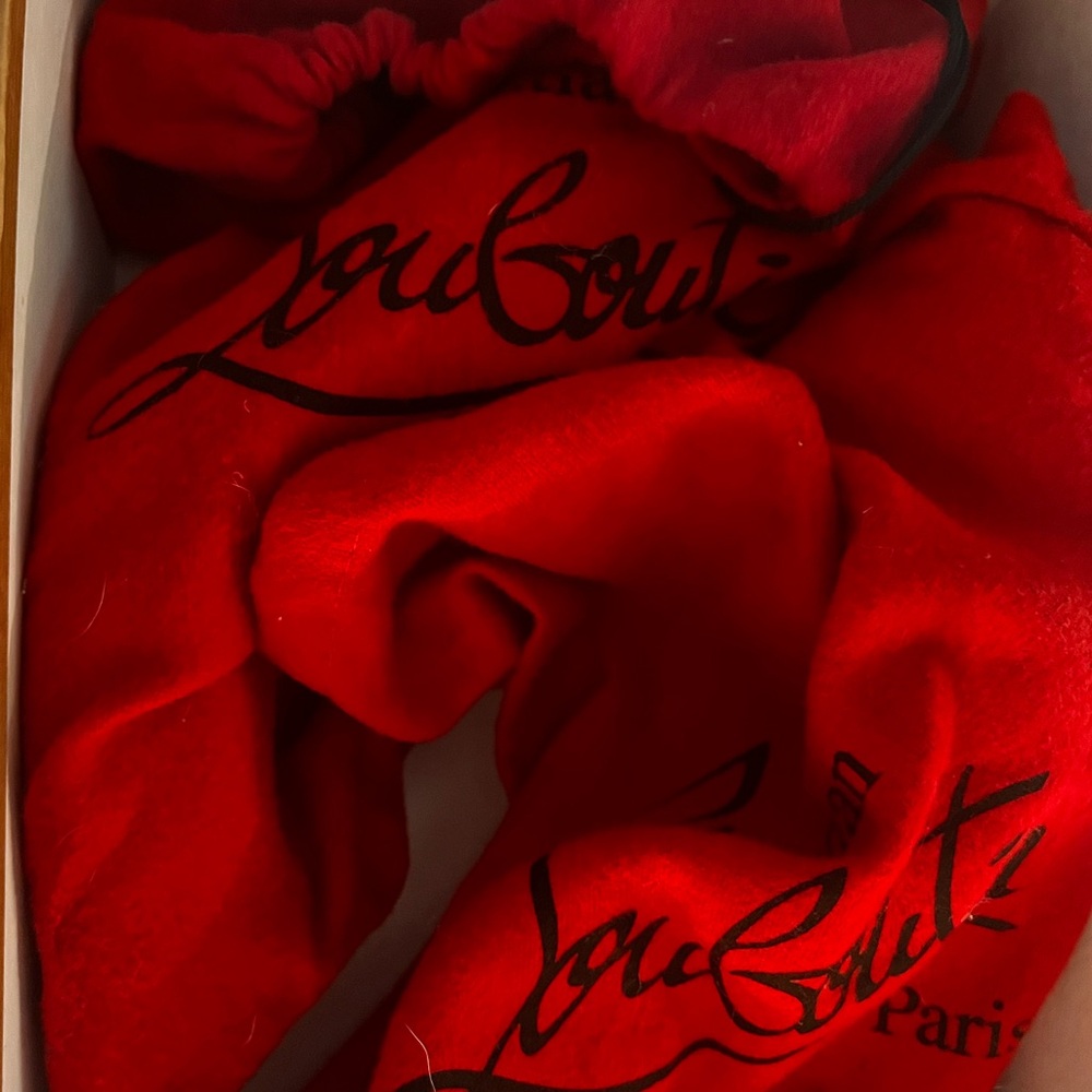 Red Louboutins, size 36.